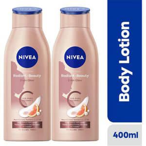 NIVEA Radiant and Beauty Even Glow Body Lotion 400ml Pack of 2