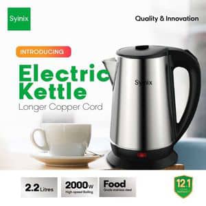 Syinix SKE22U1 2.2L Electric Kettle - Silver